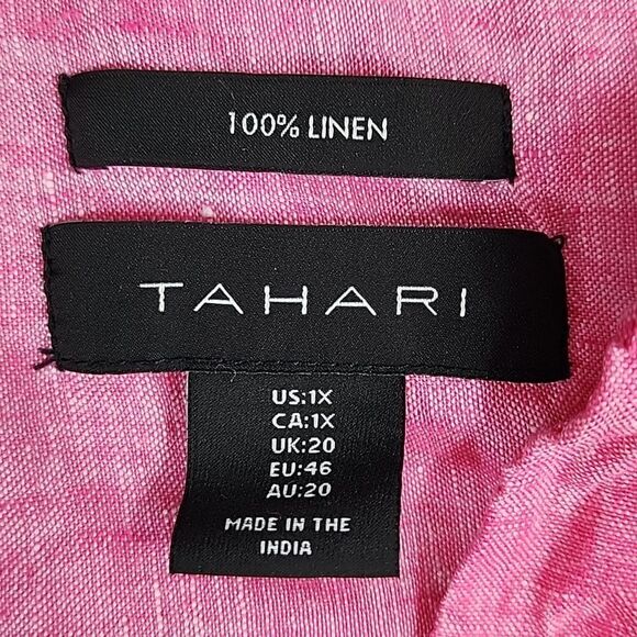 Linen Tahari Pink Tunic - Picture 7 of 8